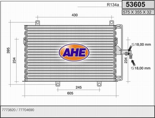 AHE 53605 - Kondenser, kondisioner furqanavto.az