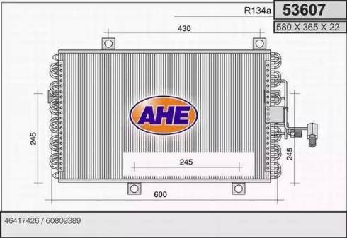 AHE 53607 - Kondenser, kondisioner furqanavto.az