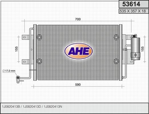 AHE 53614 - Kondenser, kondisioner furqanavto.az