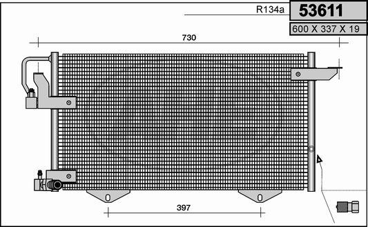 AHE 53611 - Kondenser, kondisioner furqanavto.az