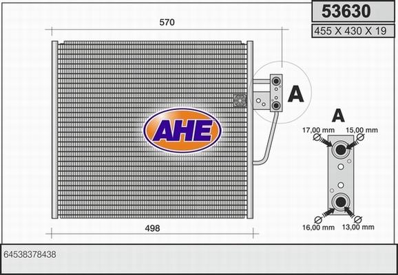 AHE 53630 - Kondenser, kondisioner furqanavto.az