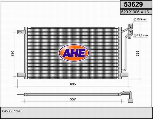 AHE 53629 - Kondenser, kondisioner furqanavto.az