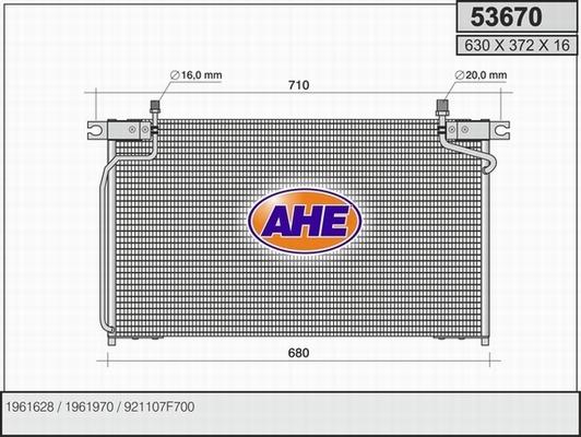 AHE 53670 - Kondenser, kondisioner furqanavto.az