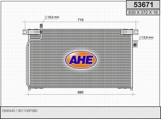 AHE 53671 - Kondenser, kondisioner furqanavto.az