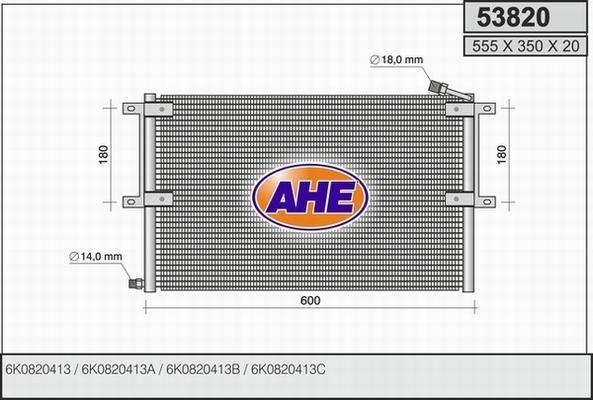 AHE 53820 - Kondenser, kondisioner furqanavto.az