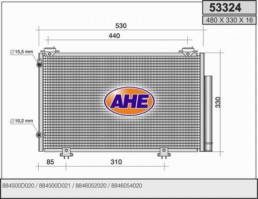 AHE 53324 - Kondenser, kondisioner furqanavto.az