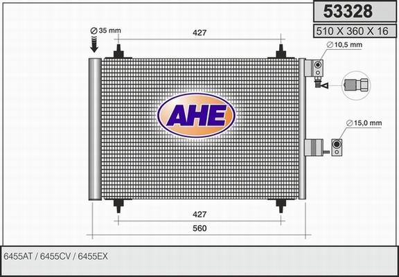 AHE 53328 - Kondenser, kondisioner furqanavto.az