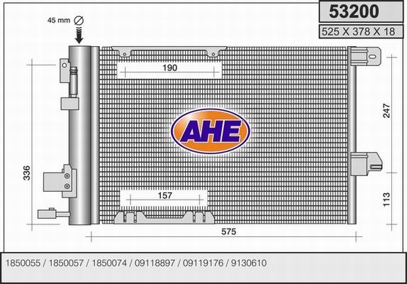 AHE 53200 - Kondenser, kondisioner furqanavto.az