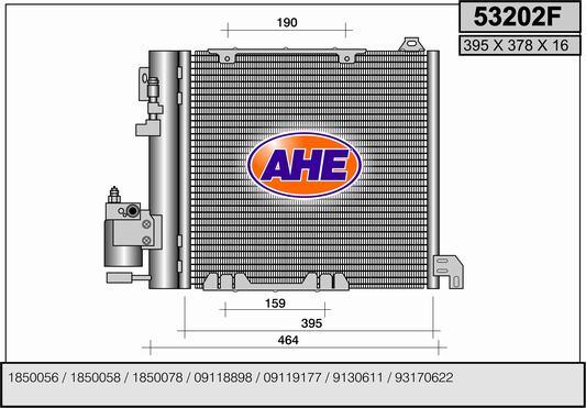 AHE 53202F - Kondenser, kondisioner furqanavto.az