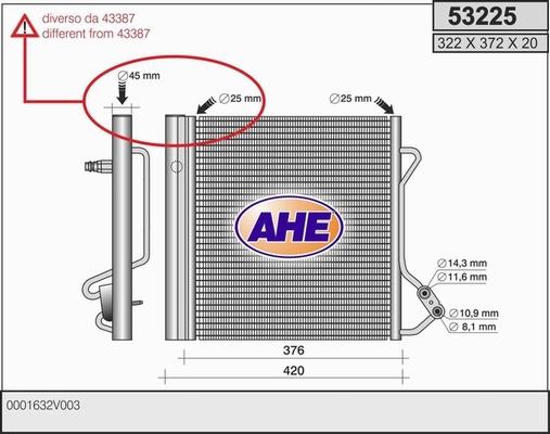 AHE 53225 - Kondenser, kondisioner furqanavto.az