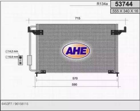 AHE 53744 - Kondenser, kondisioner furqanavto.az