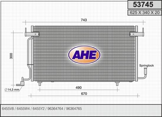 AHE 53745 - Kondenser, kondisioner furqanavto.az