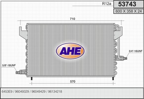 AHE 53743 - Kondenser, kondisioner furqanavto.az