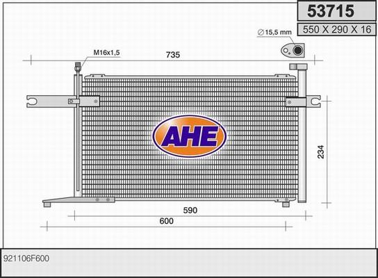 AHE 53715 - Kondenser, kondisioner furqanavto.az