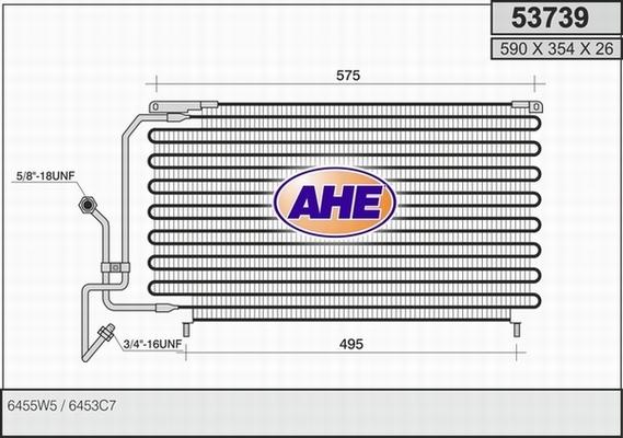 AHE 53739 - Kondenser, kondisioner furqanavto.az