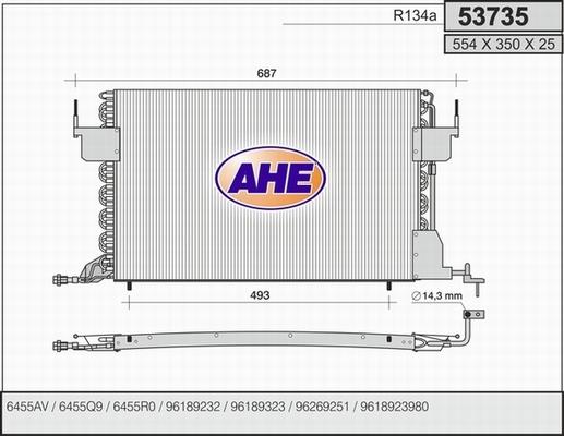 AHE 53735 - Kondenser, kondisioner furqanavto.az