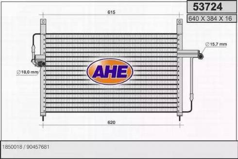 AHE 53724 - Kondenser, kondisioner furqanavto.az