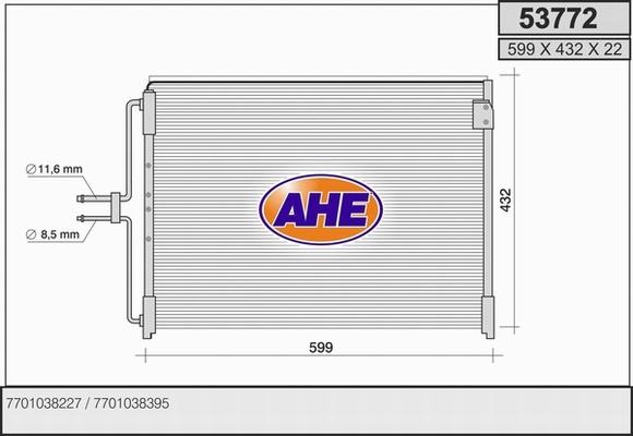 AHE 53772 - Kondenser, kondisioner furqanavto.az