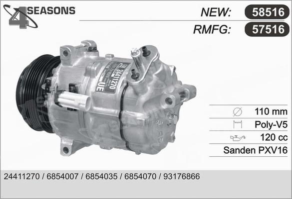 AHE 57516 - Kompressor, kondisioner furqanavto.az