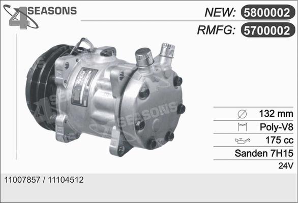 AHE 5700002 - Kompressor, kondisioner furqanavto.az