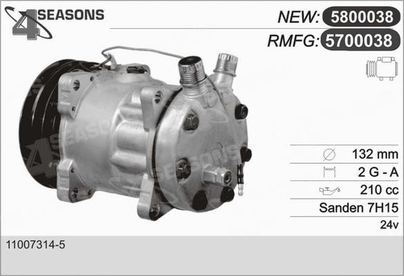 AHE 5700038 - Kompressor, kondisioner furqanavto.az