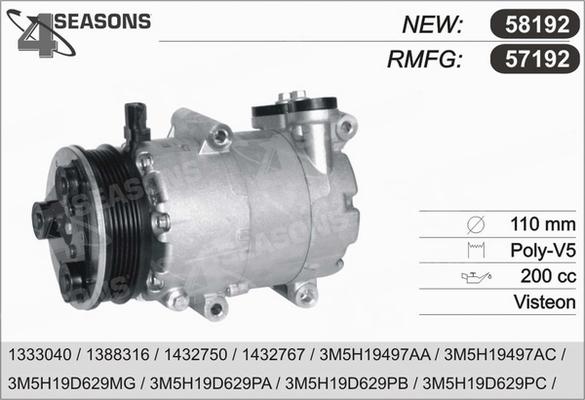 AHE 57192 - Kompressor, kondisioner furqanavto.az