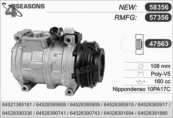 AHE 57356 - Kompressor, kondisioner furqanavto.az