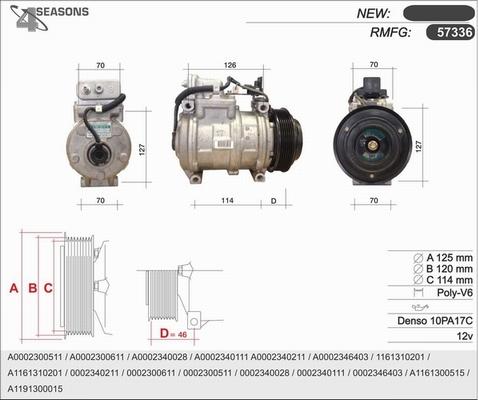 AHE 57336 - Kompressor, kondisioner furqanavto.az