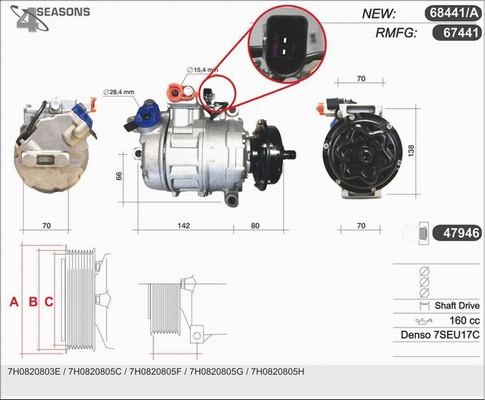 AHE 68441/A - Kompressor, kondisioner furqanavto.az