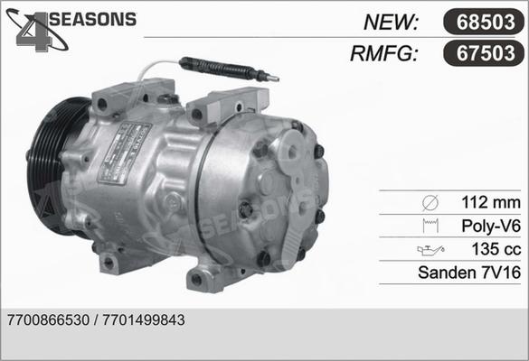 AHE 68503 - Kompressor, kondisioner furqanavto.az