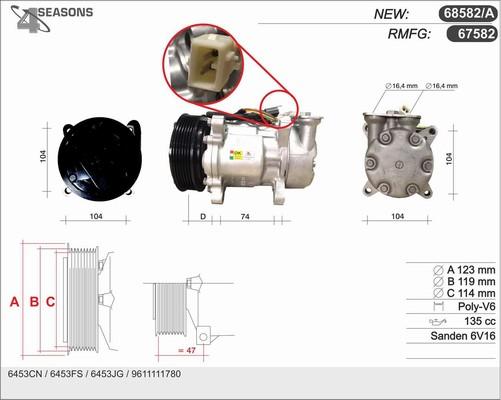 AHE 68582/A - Kompressor, kondisioner furqanavto.az