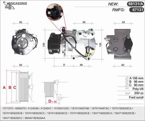 AHE 68131/A - Kompressor, kondisioner furqanavto.az