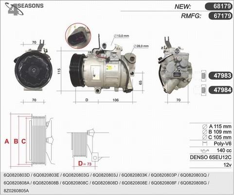 AHE 68179 - Kompressor, kondisioner furqanavto.az