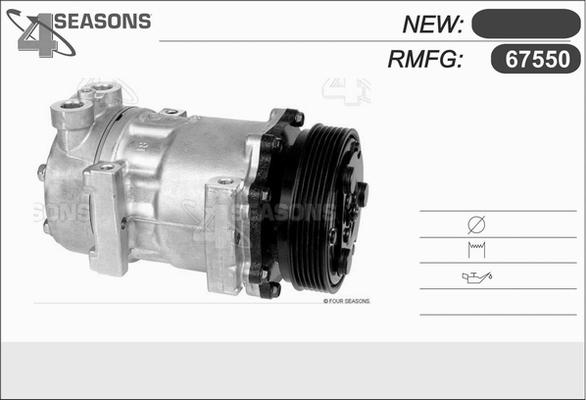 AHE 67550 - Kompressor, kondisioner furqanavto.az