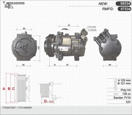 AHE 67534 - Kompressor, kondisioner furqanavto.az