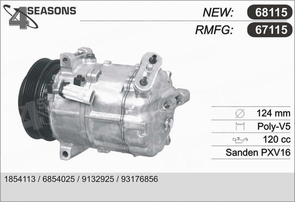 AHE 67115 - Kompressor, kondisioner furqanavto.az