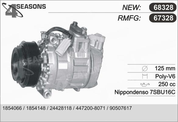 AHE 67328 - Kompressor, kondisioner furqanavto.az