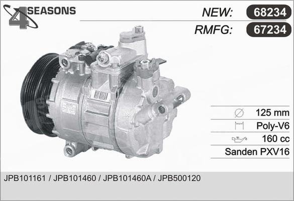 AHE 67234 - Kompressor, kondisioner furqanavto.az