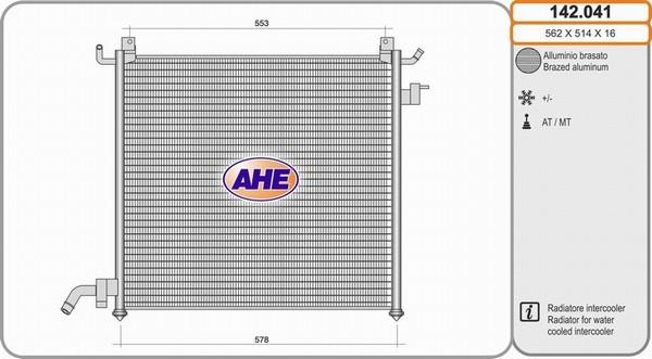 AHE 142.041 - Radiator, mühərrikin soyudulması www.furqanavto.az