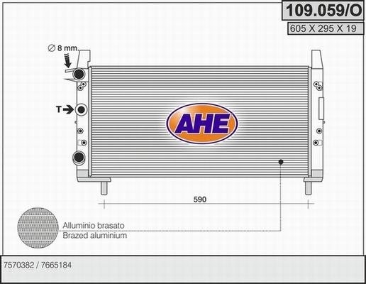 AHE 109.059/O - Radiator, mühərrikin soyudulması furqanavto.az