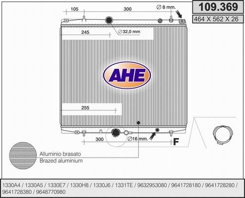 AHE 109.369 - Radiator, mühərrikin soyudulması furqanavto.az