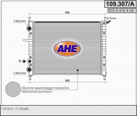 AHE 109.307/A - Radiator, mühərrikin soyudulması furqanavto.az