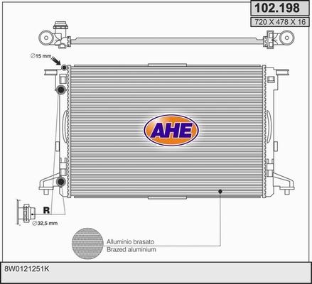 AHE 102.198 - Radiator, mühərrikin soyudulması www.furqanavto.az