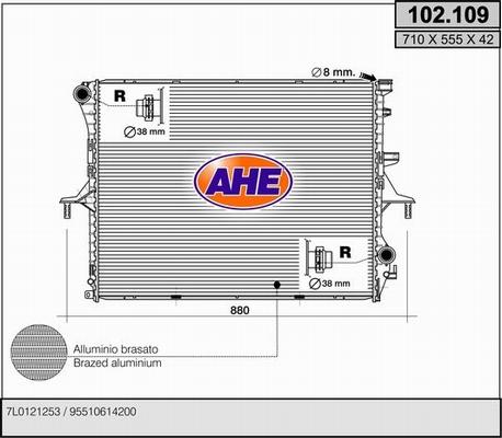 AHE 102.109 - Radiator, mühərrikin soyudulması furqanavto.az