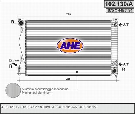 AHE 102.130/A - Radiator, mühərrikin soyudulması furqanavto.az