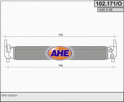 AHE 102.171/O - Radiator, mühərrikin soyudulması furqanavto.az