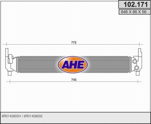 AHE 102.171 - Radiator, mühərrikin soyudulması furqanavto.az