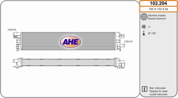 AHE 102.204 - Radiator, mühərrikin soyudulması furqanavto.az