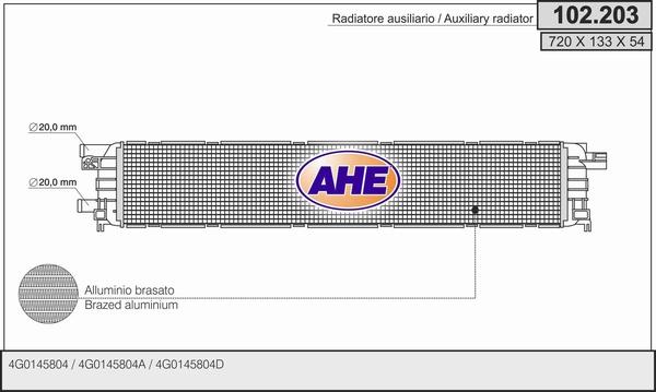 AHE 102.203 - Radiator, mühərrikin soyudulması furqanavto.az