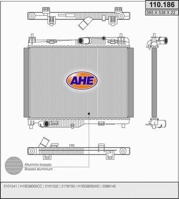 AHE 110.186 - Radiator, mühərrikin soyudulması www.furqanavto.az